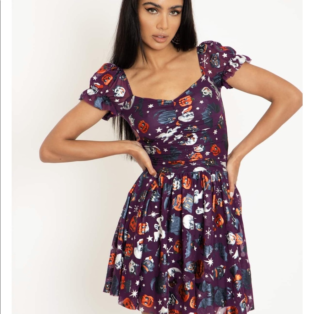 Blackmilk Trick or Treat Cosmic Dress